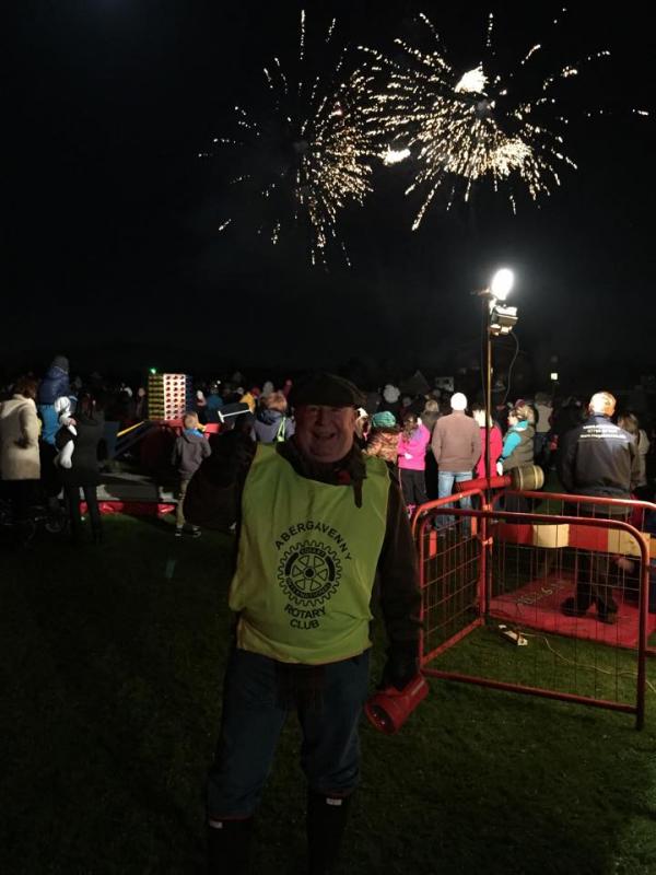 Rotary support Round Table Bonfire Night in Belmont Park Rotary